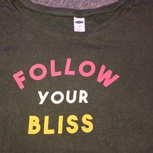 Follow your bliss old navy tee